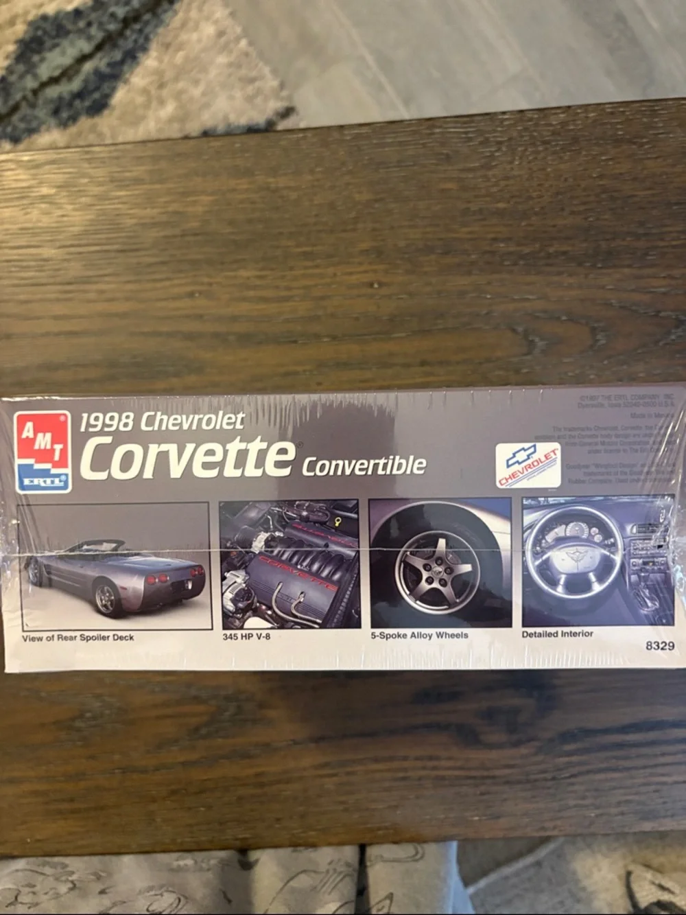 AMT 1998 Chevrolet Corvette Convertible Model Kit - Silver - Picture 4 of 5